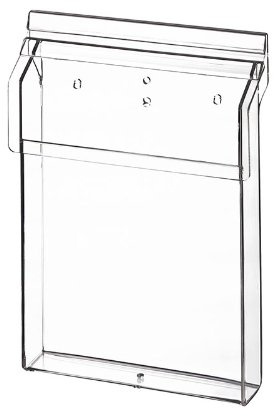 Flyerhalter, Prospektbox DIN A5 Outdoor aus Acrylglas