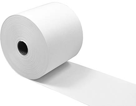 Veit 50 Stck. BPA freie Thermorollen unbedruckt 57mm x 40m x 12mm Rollendurchmesser 56mm Drucker schonend 55g/m2