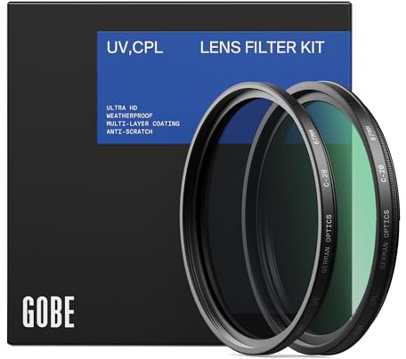 Gobe - Kit de filtres pour Objectif 58 mm : UV + Circulaire polarisant (CPL) (Pro)