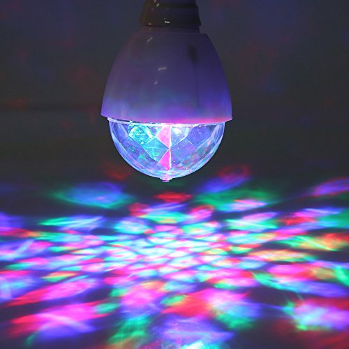 RGB LED Mini Ball Lamp, 2 Pack, Color-Changing, Rotating Crystal Effect, Rotating Crystal Stage Light, Party Decoration, Home Use, For Weddings, Parties, Clubs, Bars, DJ, Home Decor