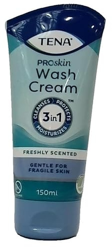TENA proskin Wash Cream | 3 in 1 Protection Cream | 150ml Pack of 1