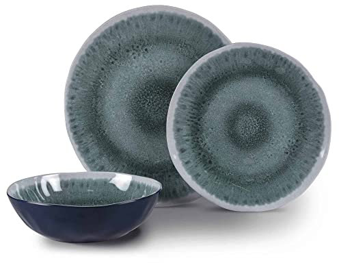 Kampa Agean Melamine Outdoor Picnic Tableware (12 Piece Set)