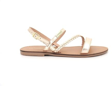 Les Tropeziennes par M. Belarbi Femme BATRESSE Chaussures Ville Sandale, Or, 40