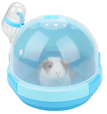 POPETPOP Himmelblau Tragbarer Haustierkäfig Aus Kunststoff Für Hamster Mit Lüftungslöchern Im Deckel Und Sicheren Verschluss Für Kurze Reisen