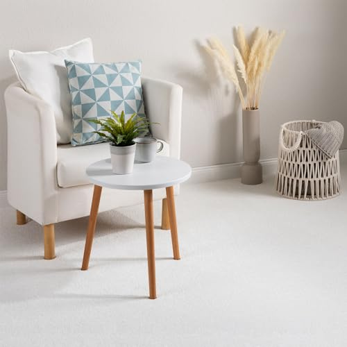 Steffensmeier Teppichboden Pisa Meterware | Auslegware für Kinderzimmer Wohnzimmer Schlafzimmer | Creme, Größe: 400x700 cm