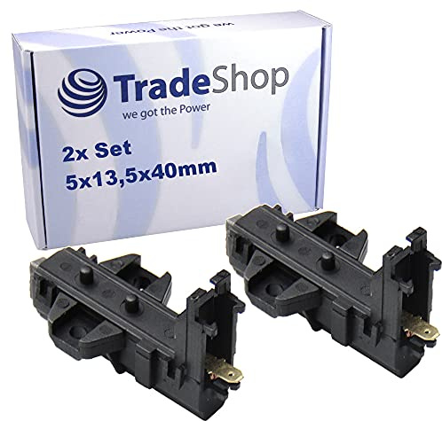 Trade-Shop 2x Motorkohlen Kohlebürsten 5x13,5x40mm mit Halter für AEG L6470FL L6472AFL L6476AFL L6478AFL L6479AFL L647EXFL L6482 L64840 L64848 L6484N