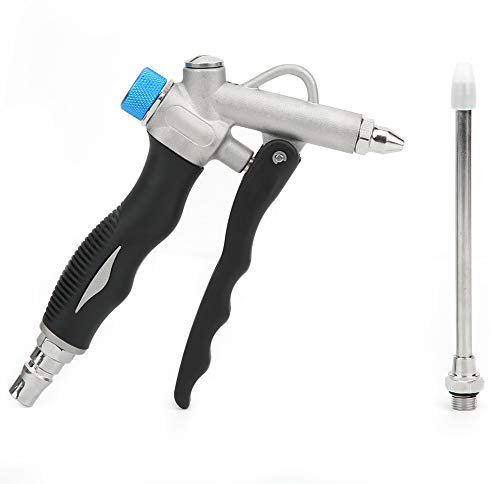 Pistolet de Soufflage d'air pneumatique Soufflette à air comprimé réglable Soufflage pneumatique pour pistolet à air comprimé noir Kit de nettoyage de pistolet à air pour camion
