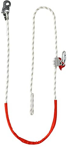 MENAYODA Corda di posizionamento regolabile, corda di fissaggio con cavo corto PROT-3, protezione anticaduta di sicurezza per il collegamento tra l'imbracatura e il punto di ancoraggio