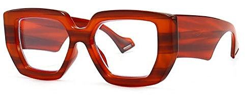 HPIRME Brillen für Frauen Vintage Square Eyewear weiblich weiß schwarz Brillengestell, 1, Einheitsgröße