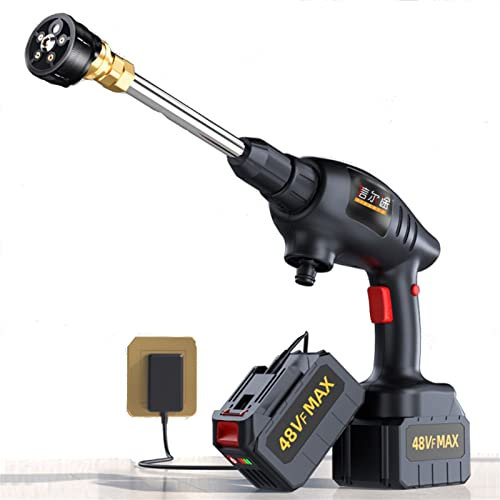 VECHII Nettoyeur Haute Pression sans Fil, Nettoyeur Portable 24 V Max 380 avec Deux Batteries Et Chargeur, Adapté pour Laver Les Voitures, Arroser Les Fleurs, Nettoyer Les Sols.