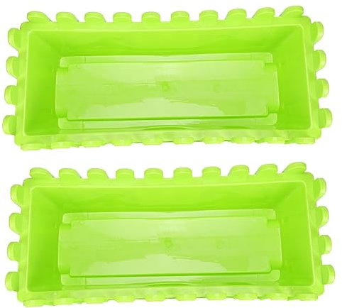 Amosfun 2pezzi Fioriera Rettangolare Da Esterno in Fioriera Per Piante Da Esterno Da Finestra Da Rettangolare Per Piante Da Di Drenaggio Sul Fondo Per Balconi Giardini e Terrazze