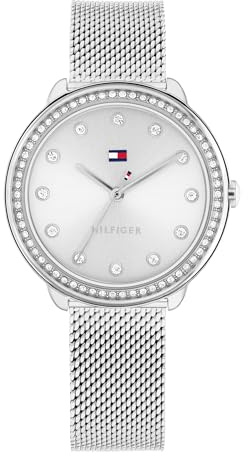 Tommy Hilfiger Analoguhr für Damen mit Armband in Gelbgoldfarben