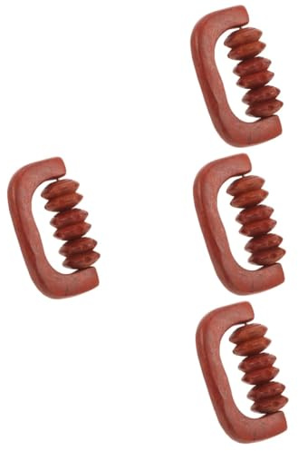 SOLUSTRE 4stücke Holz-massageroller Für Muskelentspannung Handmassagegerät Aus Hochwertigem Holz Zur Verbesserung Der Blutzirkulation Für Beine Und Rücken Leicht Und Tragbar