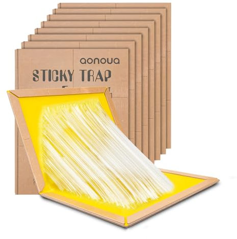 Pest Trap Board, 8 Pack Sticky Pads for Pests Indoor Outdoor Kitchen Garage Garden