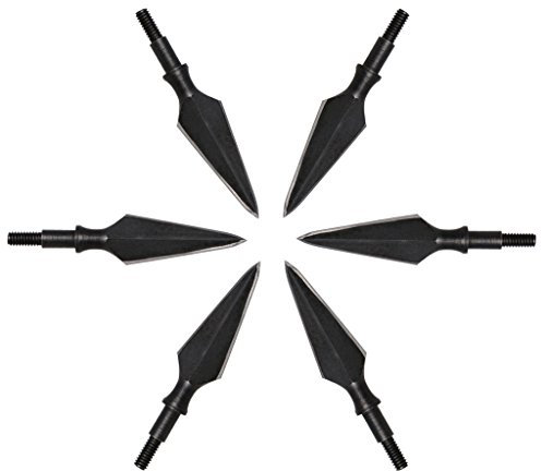 Toparchery 125/150/165 Grain Traditionelle Pfeilspitze 3D Jagdpfeilspitzen Bogenschießen Traditionell Massive Metallspitzen für Bogenpfeile Armbrustpfeile (165 Grain)