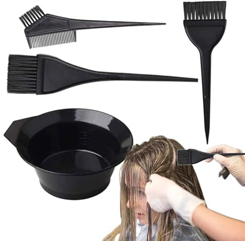 Set di ciotole per colore dei capelli, ciotola per miscelare il colore dei capelli e set di pennelli - Kit pennelli per ciotola per miscelazione tintura per colorazione - Strumenti per colorare i cape