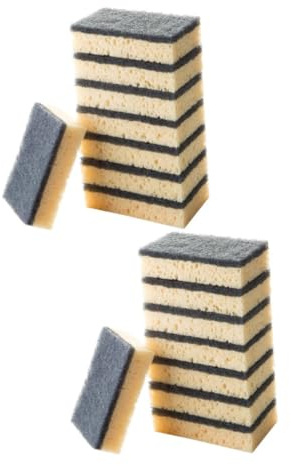 Beavorty 16pcs Multi-Purpose Non-Scratch Cleaning Sponge Dish Washing Sponge for Dishes and Utensils Kitchen Use for Kitchen and Bathroom