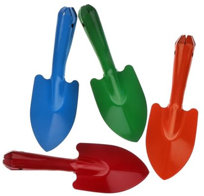 POPETPOP Ensemble De 4 Mini Pelles À Main De Jardinage Pelle en Fer Robuste pour La Plantation La Transplantation De Fleurs