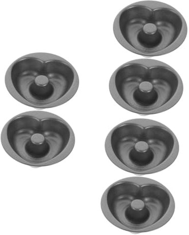 COLLBATH 6 STK Donutform Donut-backgeschirr Donutpfannen Mit Antihaftbeschichtung Backformen Antihaftbeschichtete Backform Herz Backform Donut-backblech Kuchenform Kohlenstoffstahl Black
