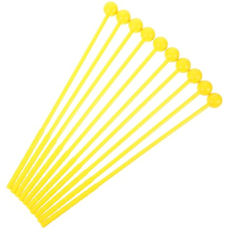 TEMPNAP 10piezas Baquetas Plástico Mazos Para De Lengüeta Para Actuaciones Escénicas y Baquetas Para Instrumentos Musicales