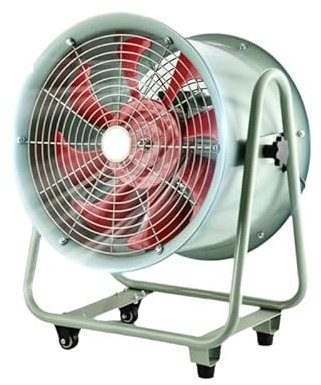 Ventiladores industriales resistentes con ruedas, motor de cobre de acero al carbono, ventilador de pie industrial resistente para garaje, almacén, talleres, fábrica y sótano