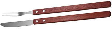 Abaodam Fourchette à Viande Ustensile De Barbecue avec Manche Coupe-Viande Fourchette à Viande Polyvalente Accessoire pour Barbecue