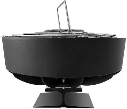 YIZITU Práctico ventilador automático de 4 hornos Flabellum para aventuras al aire libre y pequeños diseños de reuniones