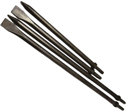 Grattoir 350 mm 450 mm Air Ciseau à marteau pneumatique Col rond Plat et burin à points Carreaux de béton Marteau pneumatique