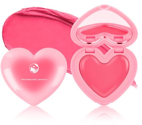 Erinde Creme Blush, Multifunktionaler Makeup Rouge in Cremeform für Augen, Wangen und Lippen, Hochpigmentiert für einen Natürlichen und Frischen Look, Mit Spiegel, Ideal für Unterwegs #03