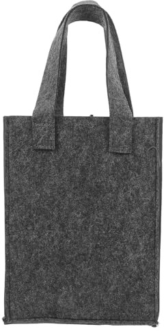 Filz Flaschentasche für Zwei Weinflaschen, Tragbar und Minimalistisch | Wiederverwendbare Verpackung für Flaschen, Schützende Aufbewahrung, Praktische Tasche für Verschiedene Anlässe