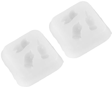 jojofuny Stampo in Silicone a Forma di Gatto 2 Pezzi Piccolo Stampo per Torta Cioccolatini Candele e Cubetti di Ghiaccio Resistente al Calore e al Freddo per Dolci Saponi e