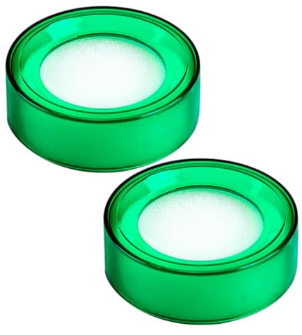 ULTECHNOVO Spugna per Contare Soldi 2 Pezzi Tazza Assorbente Trasparente Verde, Umidificatore Dita Antiscivolo per Ufficio Bancario, Strumento Lavabile per Gestione Efficiente del Denaro