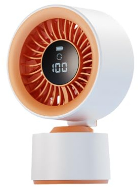Kelisdi Piccolo ventilatore da tavolo in ABS con design allegro da 3600 mAh con celle coerenti e azione silenziosa Macchina silenziosa per rumore bianco