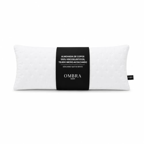 OMBRA COMFORT Almohada Viscoelástica Copos 90 cm | Acolchada, Transpirable