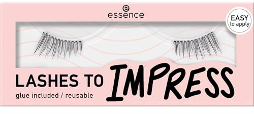 essence LASHES TO IMPRESS ciglia finte, lunga durata, volumizzante, arricciante, definizione (1pair)