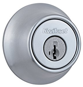 Kwikset 96600-576 Satin Chrome 660 Single Cylinder Deadbolt Featuring SmartKey Security, 1 Count (Pack of 1)