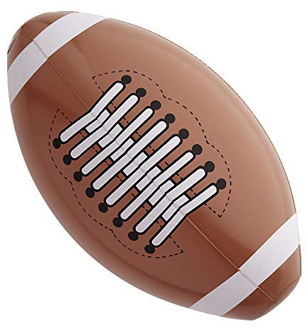 W WIDMANN MILANO Party Fashion 1856A - Aufblasbarer amerikanischer Football, 36 cm, Sportler, Footballspieler, Motto-Party, Karneval