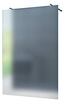 Freistehende 10 mm Duschabtrennung Düsseldorf - Milchglas, Frost 150 x 200 cm/Walk-In Duschtrennwand Duschwand Dusche ESG Sicherheitsglas