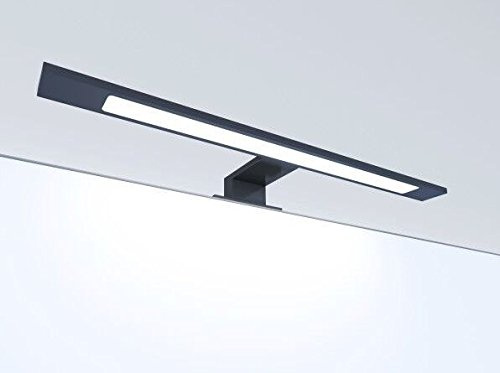 kalb material för möbler LED badrum svart 450 mm spegellampa spegellampa bygglampa, ljusfärg: neutral vit