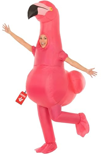 Morph Disfraz Flamenco Adulto, Disfraces Hinchables, Traje Inflable Adulto, Disfraz Carnaval y Halloween