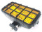Faros antiniebla amarillos con rejilla de protección 12/24 V