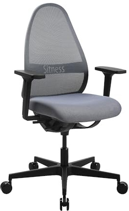 TOPSTAR | Bürostuhl Soft SITNESS Art | Synchronmechanik | mit Armlehnen | grau