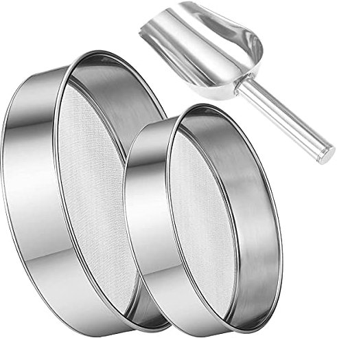 Juliyeh Rejilla Cuchara de harina, Acero Inoxidable, No, Talla única