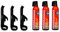 IWH Spray antincendio – STOPFIRE 3 x 750 ml con 3 Supporti a Parete – Estintore Auto Rosso