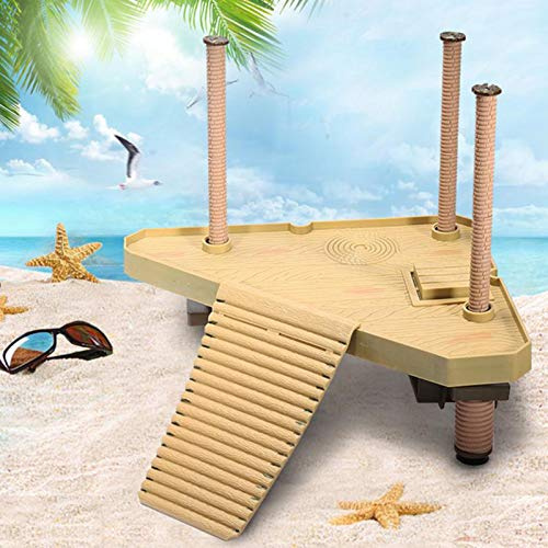 RoseFlower Turtle Aalen Plattform - Reptile Turtle Frog Floating Platform, Schildkröte Sonnenbad Plattform, Aquarium Terrarium Ornament mit Saugnapf für Aquarium, Tankzubehör(Größe : M)