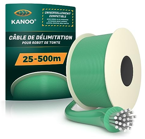 kanoo® Cavo di limitazione universale per robot tosaerba, filo di limitazione per robot tosaerba, cavo di alta qualità, Ø 2,7 mm (500 m)