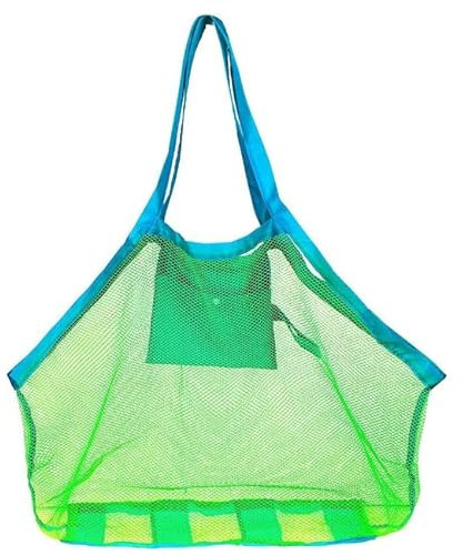 Saraoriginalshop Borsa Rete Mare per Giocattoli Borsa a Rete Sacca Ripiegabile per Giochi da Spiaggia Piscina Borsa anti sabbia multifunzionale disponibile in due Misure. (50 x 35 x 50)