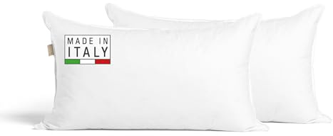 DREAMIN*101 - Cuscini Letto Matrimoniale Singolo Una Piazza e Mezza Ipoallergenico, Cuscino Letto 50x80 Morbido Sostenuto Imbottitura Piumino Guanciale Letto Traspirante, Coppia 2 Pz Soft (Alto 15 cm)