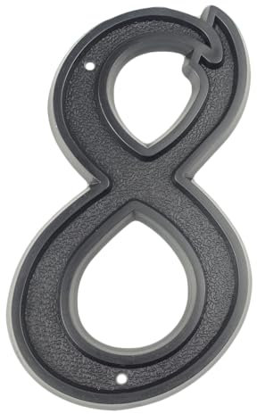 CSSHNL Hausnummer 139 mm große 3D-Hausnummern-Tür-Hausadressnummern for Hausnummer, digitales Tür-Außenschild, 5,5 Zoll für Postkasten, Tür, Heim, Adress Nummer