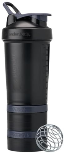 Blender Bottle C06343 ProStak V2-150cc + 100cc - Vollfarbiges Schwarz